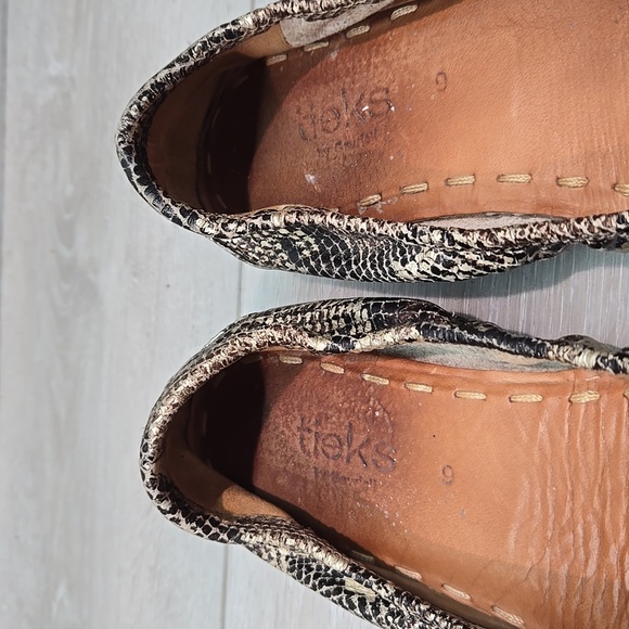 Tieks By Gavriell Snakeskin Ballet Flats Slide Leather Shoes Sz 9 - Picture 5 of 11
